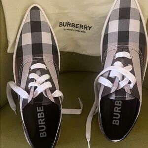 Burberry Monochrome Checkered Men's Sneakers